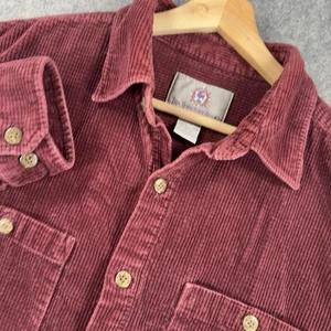 The Territory Ahead Shirt Mens Large Burgundy Corduroy Long Sleeve Button Front - Picture 1 of 16