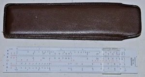 very nice Aristo #89 6 inch Slide Rule, case has some wear & name stickers - Picture 1 of 3