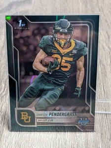Dawson Pendergrass Baylor 2024 Bowman cromo verde lava Topps RC #115 - Imagen 1 de 2