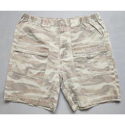 Cabela's Outdoors Para Hombre 36 Pantalones Cortos Trail Verde Camuflaje Carga Bolsillo Lona Foto 1 de 4