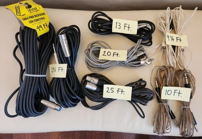 Lote de 9 cables de micrófono Foto 1 de 4