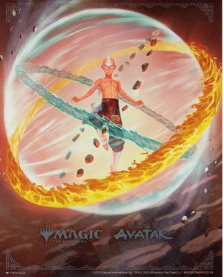 MTG AVATAR THE LAST AIRBENDER FOIL 8x10 PÓSTER PROMOCIONAL DE DOBLE CARA CASI NUEVO AANG ZUKO Foto 1 de 2