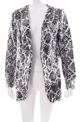 VERO MODA Cárdigan Mujeres Chaqueta Talla EU 36 blanco-negro - Imagen 1 de 4