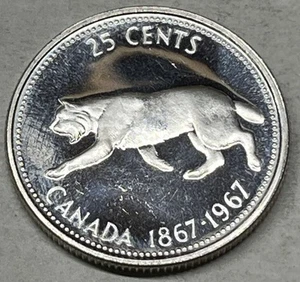 1967 25¢ Silber PP wie Quarter.  Kostenloser Versand!! - Bild 1 von 4