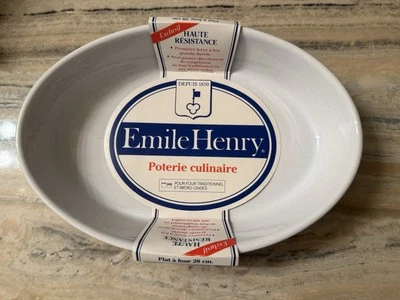 Plato para hornear ovalado Emile Henry France 28 cm nuevo en stock Foto 1 de 2