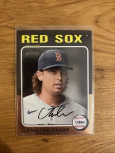 2024 Topps Heritage High Number - Triston Casas #352 Chrome /699 - Picture 1 of 2