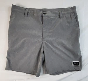 Rusty Shorts Mens 36 Gray Walk Outdoors Casual Active Comfort Flat Front Shorts - Picture 1 of 7