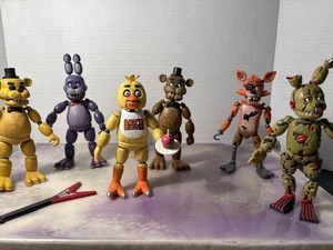 2016 FNAF Five Nights at Freddys Series 1 Figures Complete Set AS IS READ - Picture 1 of 5