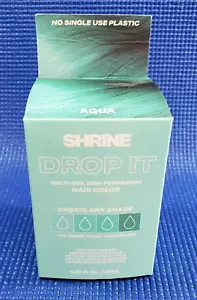Shrine DROP-IT Multi-Use Non Permanent Hair Color ~ AQUA Create Any Shade - Picture 1 of 5