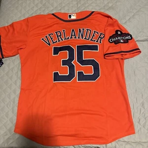Justin Verlander Jersey Houston Astros Orange #35 Men’s Large  - Picture 1 of 6