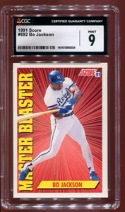 1991 Score #692 Bo Jackson Master Blaster ⚾ CGC 9 Mint - Picture 1 of 2
