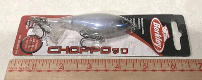 Berkley Choppo 90 Topwater Plopper 硬饵 3-2/7 英寸 GHOST 白色 1/2 盎司诱饵插头 — 第 1/4 张图片