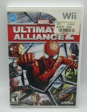 MARVEL - ULTIMATE ALLIANCE 2 GAME FOR NINTENDO Wii, GAME DISC, CASE & MANUAL