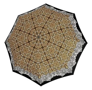 doppler Fiber Flex AC Umbrella Regenschirm Grace schwarz grau Neu - Bild 1 von 2