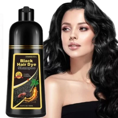 Мгновенный черный шампунь для волос цвет шампунь для седых волос, 16,9 жидк. унц., уход за волосами - Изображение 1 из 4