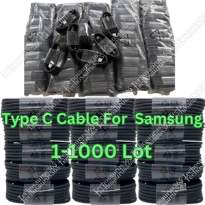 1-1000 Lot USB Type C Fast Charging Charger Cable For Samsung S8 S9 S10 Android - Picture 1 of 21