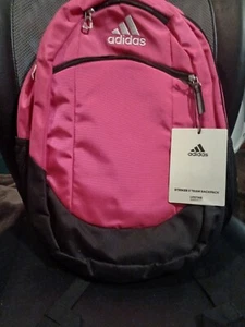 Adidas Backpack Bag Hot Pink NWT Laptop Storage Full Size LARGE Standard Neon - Picture 1 of 6