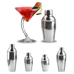 Stainless Steel Cocktail Shaker Barware Boston Martin Cocktail 250/350/550/750ml - Picture 1 of 16