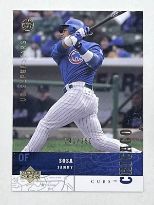 Sammy Sosa 2002-03 Upper Deck UD Superstars Gold /250 #42 Sports MLB Cubs Card - Image 1 of 2