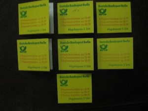 Berlino 7 libretti francobolli Michel n. 11 con varie stampe pubblicitarie nuovi di zecca - Foto 1 di 2