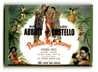 1996 Abbott & Costello Collectible Trading Card #30 Pardon my Sarong - Image 1 of 4