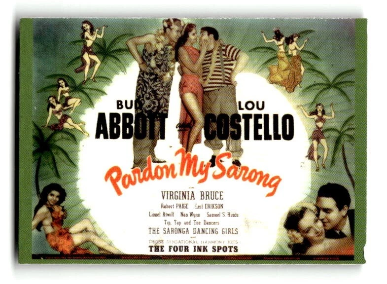 1996 Abbott & Costello Collectible Trading Card #30 Pardon my Sarong - Image 1 of 4