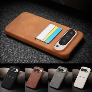 Phone Case For Google Pixel 10 9 Pro XL 8A 7A ShockProof Card Slot Leather Cover - Picture 1 of 17