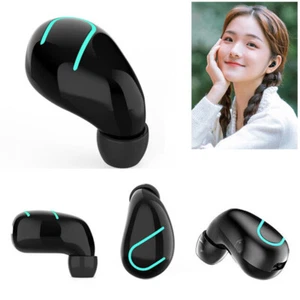 Single Mini Wireless Bluetooth Earphones In Ear Sport With Mic Handsfree Headset - Picture 1 of 13