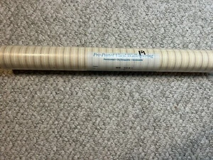 Thomas Wallcoverings Cream Striped Wallpaper 56 Sq Ft Prepasted Vinyl WB3081 - Picture 1 of 4