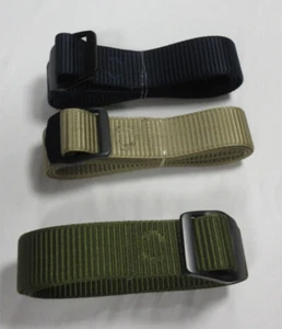 Wolf River Supply Company - Juego de 3 cinturones web de alta resistencia para hombre (azul marino, bronceado, verde) - Imagen 1 de 5