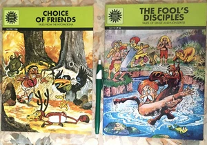 SEt of 2 Books WISDOM & FRIENDS Stories Jataka Tales NEW Amar Chitra Katha - Picture 1 of 5