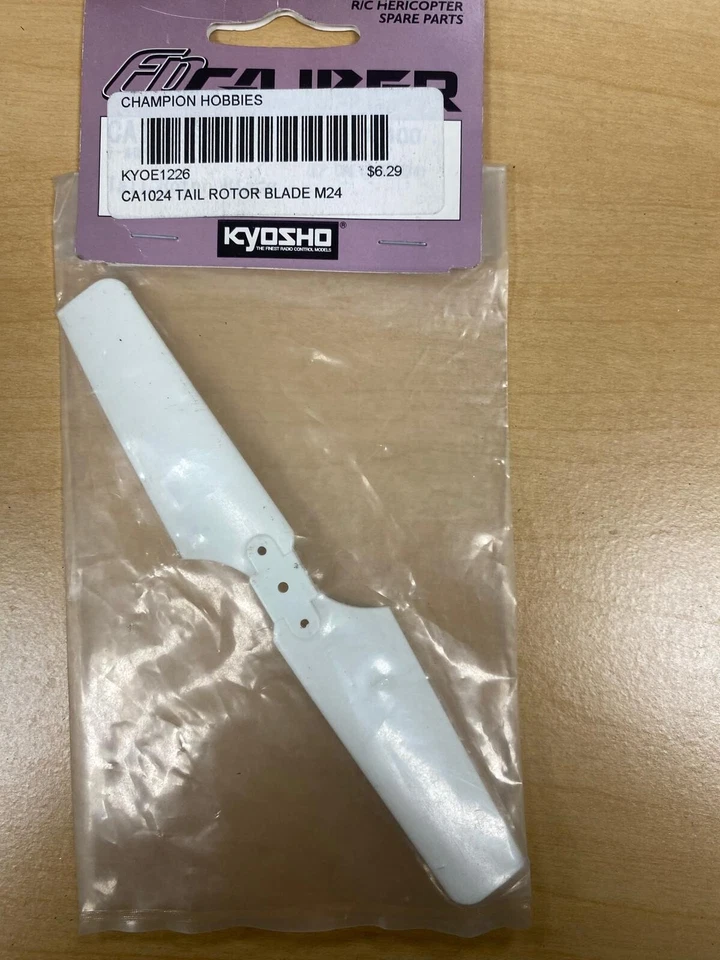 KYOSHO EP Caliber M24 CA1024 Tail Rotor Blade RC Helicopter Radio Control Parts - Image 1 of 1