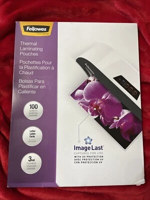 Fellowes ImageLast Thermal Laminating Pouches with UV Protection 3mil 11 1/2 x 9 - Image 1 of 2