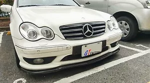 CARBON FRONT LIP SPOILER CS STYLE FOR MERCEDES BENZ W203 C32 & AMG PACKAGE ONLY - Bild 1 von 6