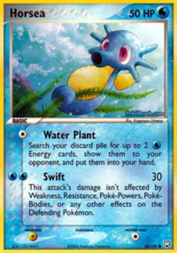 Pokemon - Horsea - 58/109 - Common - EX Team Rocket Returns - NM - Image 1 of 1