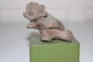 Eagle Colima Pre-Columbian Pottery Figurine Whistle Ex Museum Old Collection - Picture 1 of 12