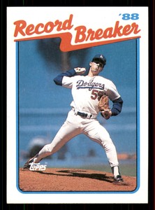 1989 Topps Orel Hershiser #5  RB Los Angeles Dodgers