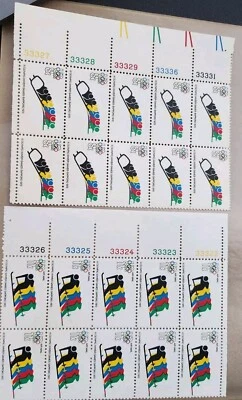 USA Stamps Scott 1461-1462 Plate Blocks of 10 Mint Never Hinged - Image 1 of 3