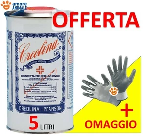 CREOLINA DISINFETTANTE Pearson → 5 LT Uso Civile Veterinario Stalle Piscine ecc - Foto 1 di 4