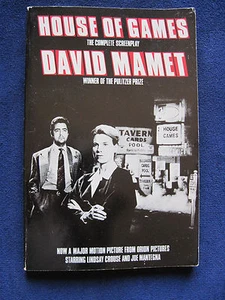 HOUSE OF GAMES - SIGNED by DAVID MAMET to Chicago Columnist IRV KUPCINET 1st Ed. - Imagen 1 de 4