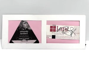 2010 Miranda Lambert Revolution Tour Signed Concert Ticket Stub Meet & Greet - Picture 1 of 5