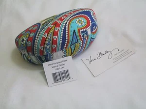 Vera Bradley MARINA PAISLEY Clamshell HARD Eye EYEGLASSES SUNGLASSES Case, NWT~ - Imagen 1 de 4