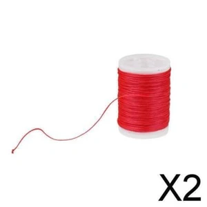 2x Fiber Archery Nock Peep Bow String Serving Thread Bowstring Protect - Red - Picture 1 of 6