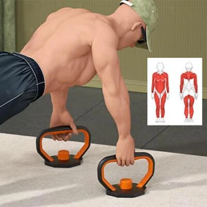 Kettlebell Handles for Weight Plates with Connector Rod Nonslip Weight Grips - Picture 1 of 7