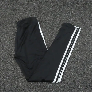 Adidas Leggings Girls Large Black & White Running Workout Gym Breathable Youth - Picture 1 of 10