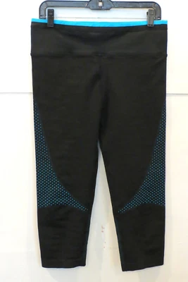 Leggings capri Be Inspired para mujer L ropa deportiva negros y azules yoga Foto 1 de 4