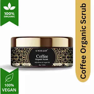 Organic Coffee Scrub With Rose, Argan Oil Exfoliating Facial Scrub - Picture 1 of 6