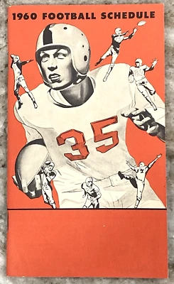 1960 Football Schedule Booklet Premo Sports Publications College & Pro B688 - Image 1 of 4
