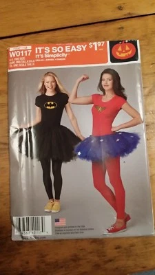 SIMPLICITY GIRLS TUTU COSTUME PATTERN W0117 ONE SIZE UNCUT FREE SHIPPING   - Image 1 of 2