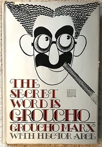 GROUCHO MARX " THE SECRET WORD IS GROUCHO " 1976 1ST ED HC/DJ VG/VG - Picture 1 of 1